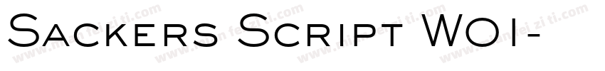 Sackers Script W01字体转换
